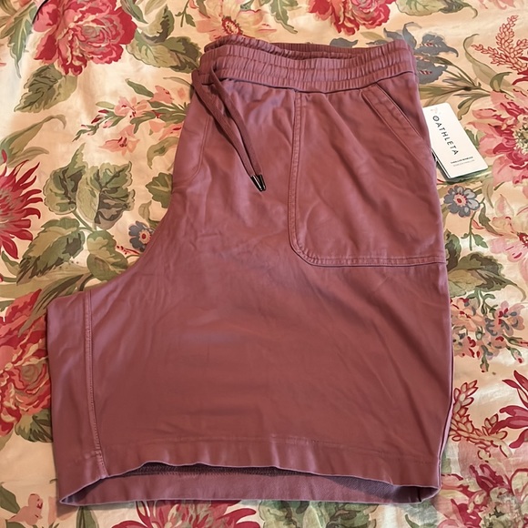 ATHLETA Size 3X Parallon Bermuda Dusty-Rose-Pink Mid-Rise Stretch Cozy $79 NEW - Picture 4 of 16